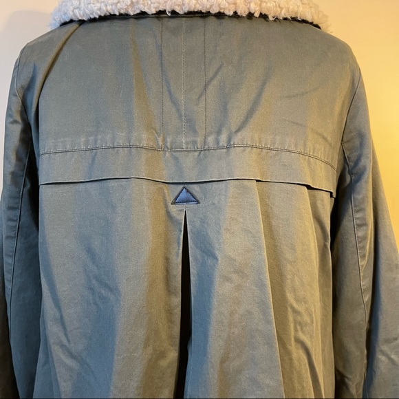 MARCS | Khaki Jacket with zip detail and removable collar | size 12 - Picture 7 of 11